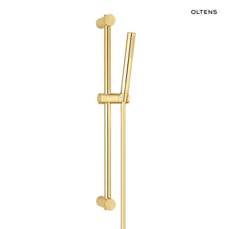 Oltens Ume Alling 60 zestaw prysznicowy z drążkiem złoty połysk 36002800