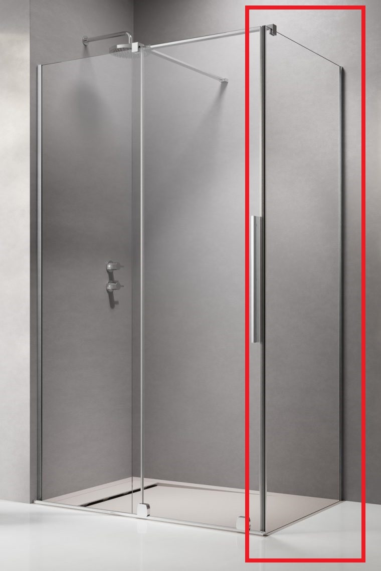 Radaway Furo KDJ ścianka boczna S1 90 cm przeźroczyste Easy Clean 10113090-01-01