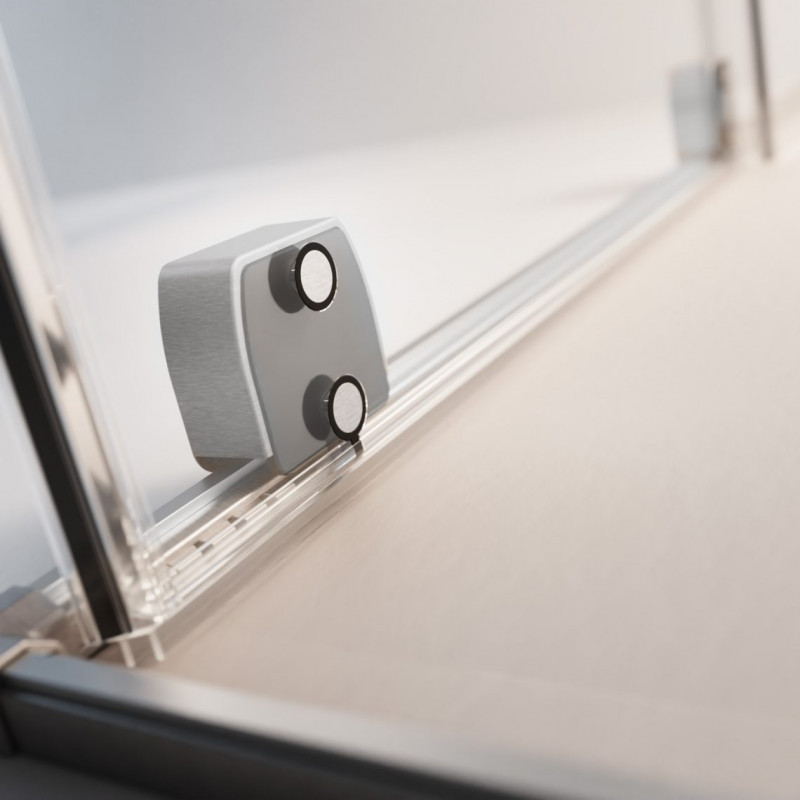 Radaway Furo SL Brushed Nickel KDD 1/2 kabiny drzwi przesuwne 80 cm prawe nikiel szczotkowany Easy Clean 10305080-91-01R