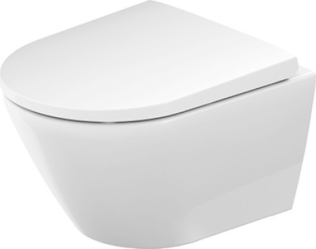 Duravit D-neo Compact Rimless muszla wisząca 48cm + deska wolnoopadjąca biały alpin 45880900A1