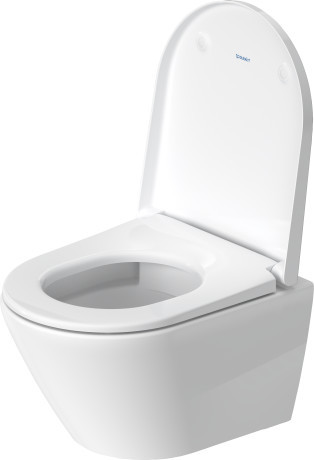 Duravit D-neo Compact Rimless muszla wisząca 48cm + deska wolnoopadjąca biały alpin 45880900A1