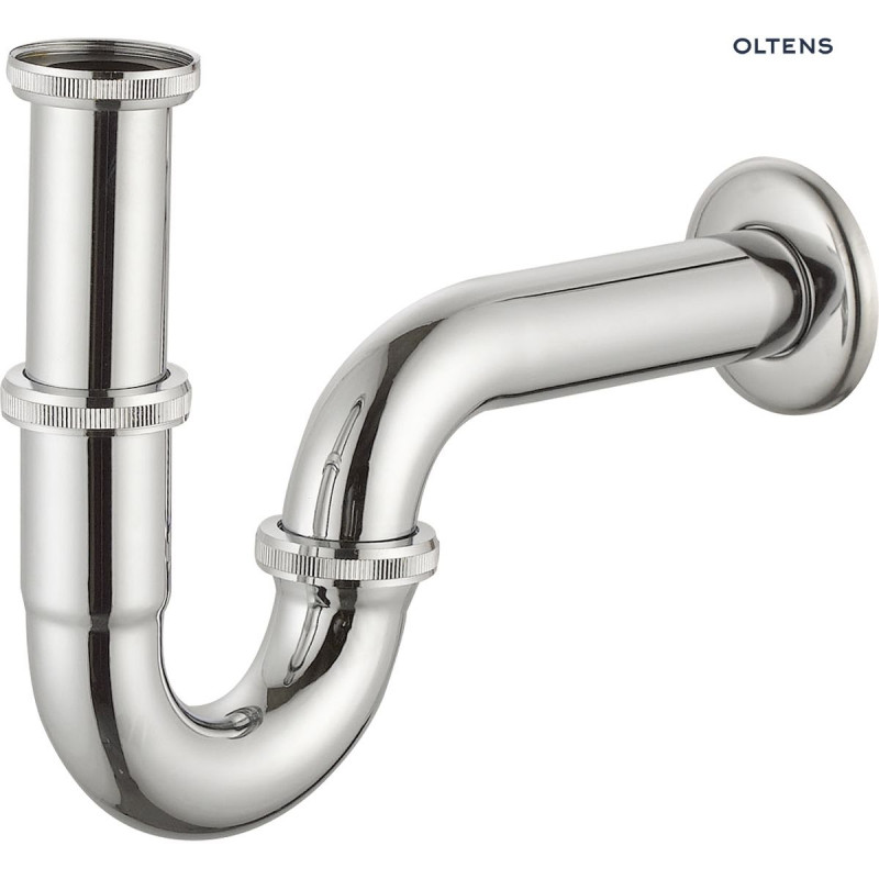 Oltens Lyse syfon umywalkowy rurowy chrom 02501100