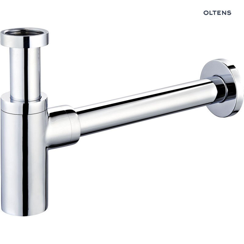 Oltens Hervik syfon umywalkowy mosiężny okrągły chrom połysk 02602100