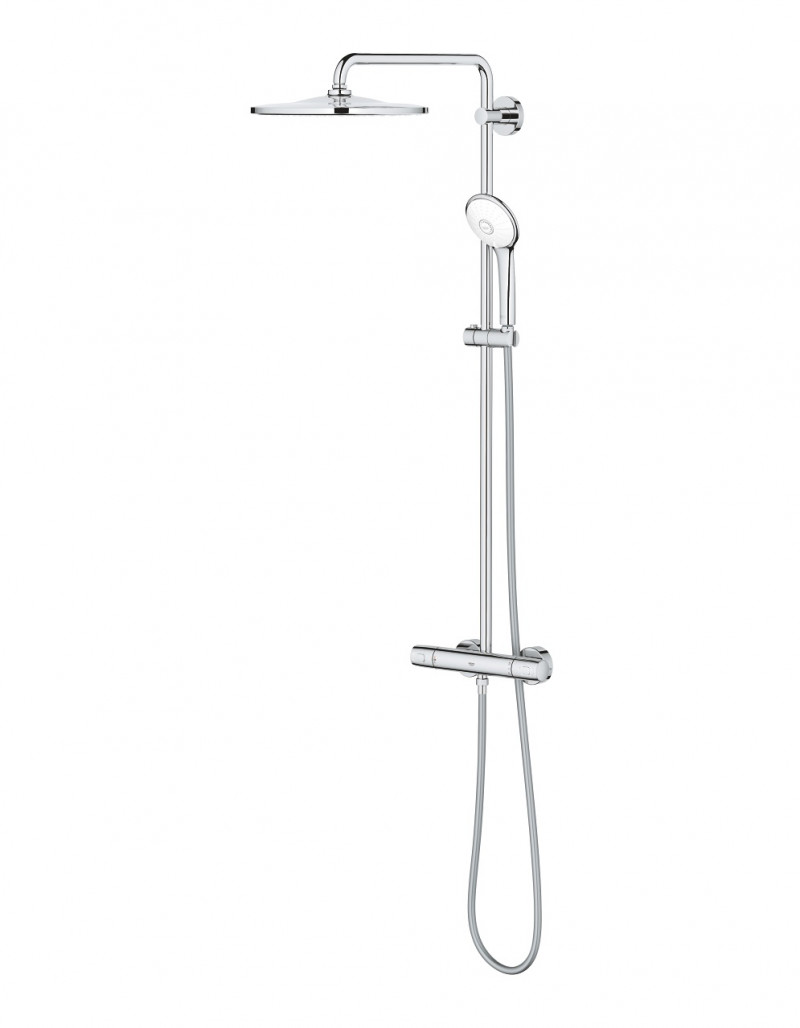 Grohe Euphoria System 310 zestaw prysznicowy z termostatem ścienny chrom 26075001