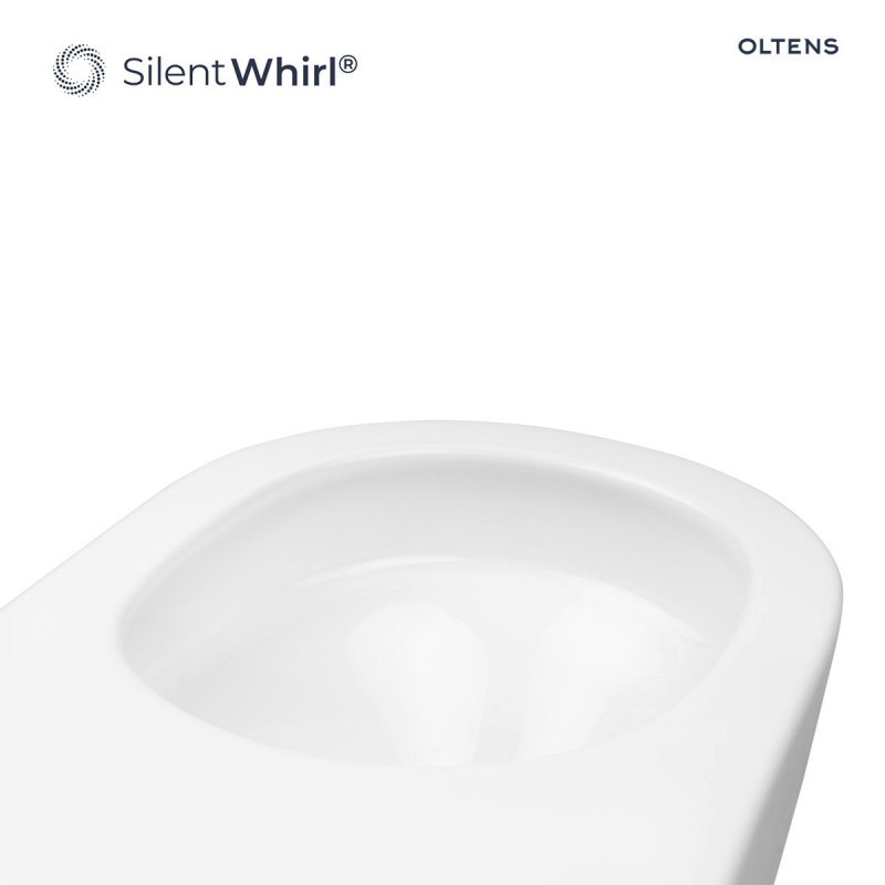 Oltens Hamnes Stille muszla wisząca PureRim SilentWhirl z powłoką SmartClean biały 42521000