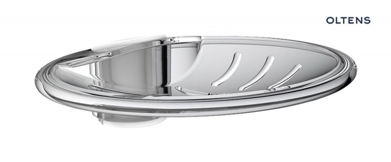 Oltens Driva EasyClick Alling 60 zestaw prysznicowy z drążkiem z mydelniczką złoty połysk 36004080