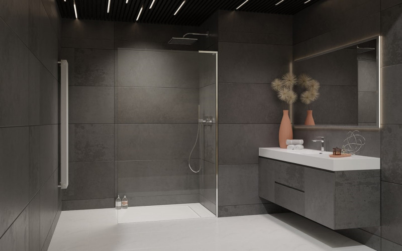 Radaway Modo SL II kabina typu Walk-In 55 prawa chrom przeźroczyste Easy Clean 10319055-01-01R