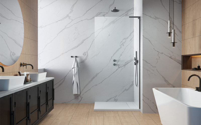 Radaway Modo SL Brushed GunMetal II kabina typu Walk-In 60 prawa gunmetal szczotkowany przeźroczyste Easy Clean 10319064-92-01R