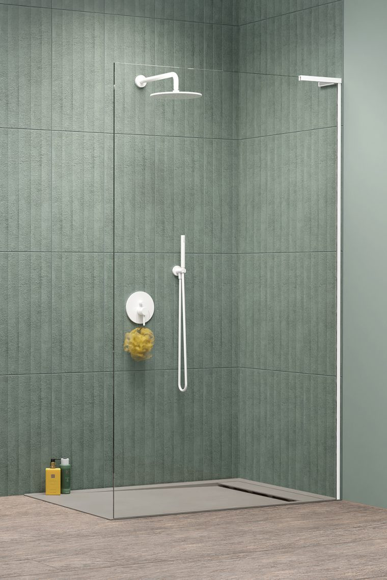 Radaway Modo SL White II kabina typu Walk-In 105 prawa biały przeźroczyste Easy Clean 10319105-04-01R