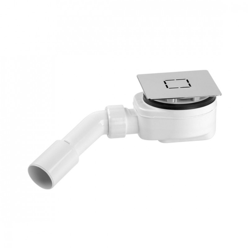 Radaway syfon brodzikowy kwadratowy 90 chrom R399