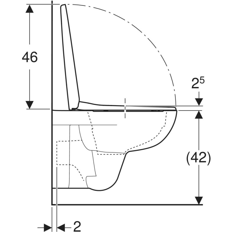 Geberit Selnova zestaw muszla wc wisząca Remfree 53 cm deska wolnoopadająca biały 501.751.00.1
