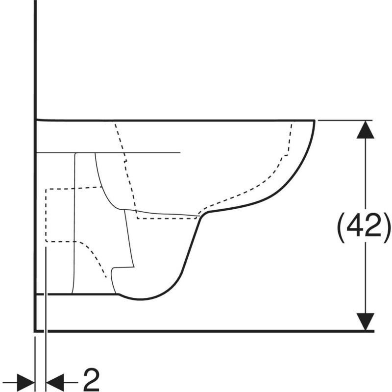 Geberit Selnova muszla wc wisząca 53 cm ceramika Remfree biały 500.265.01.1