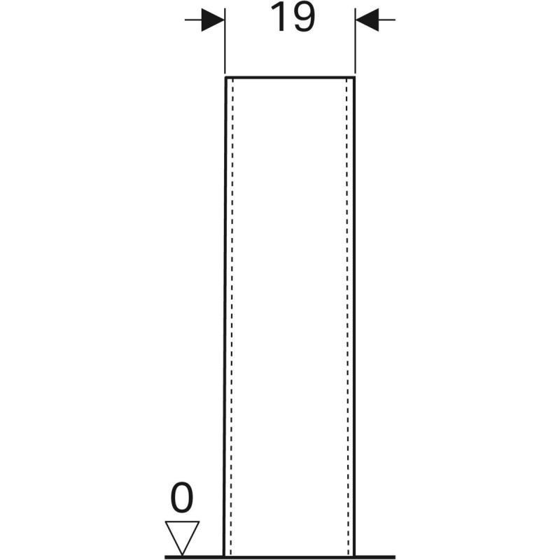 Geberit Selnova postument do umywalki biały 500.341.01.7
