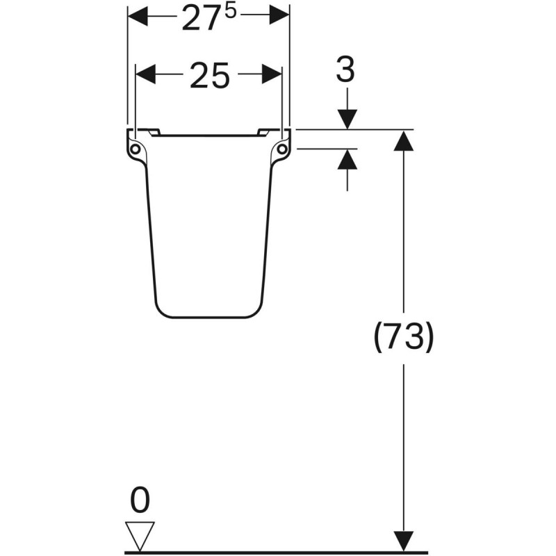 Geberit Selnova półpostument do umywalki biały 500.329.01.7