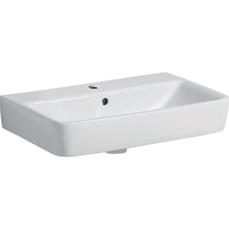Geberit Selnova Square Compact umywalka wisząca 60x37 cm biały 501.511.00.7