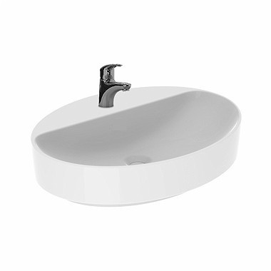 Geberit Variform umywalka owalna stawiana na blat bez przelewu 60x45 cm 500.773.01.2