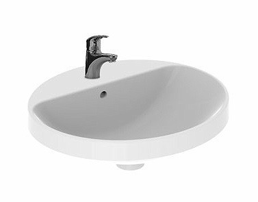 Geberit Variform umywalka owalna wpuszczana w blat 55x45 cm z otworem na baterię 500.720.01.2