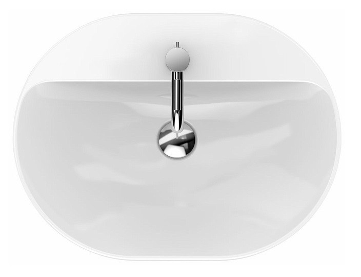 Geberit Variform umywalka eliptyczna wpuszczana w blat 60x45 cm z otworem na baterię 500.732.01.2