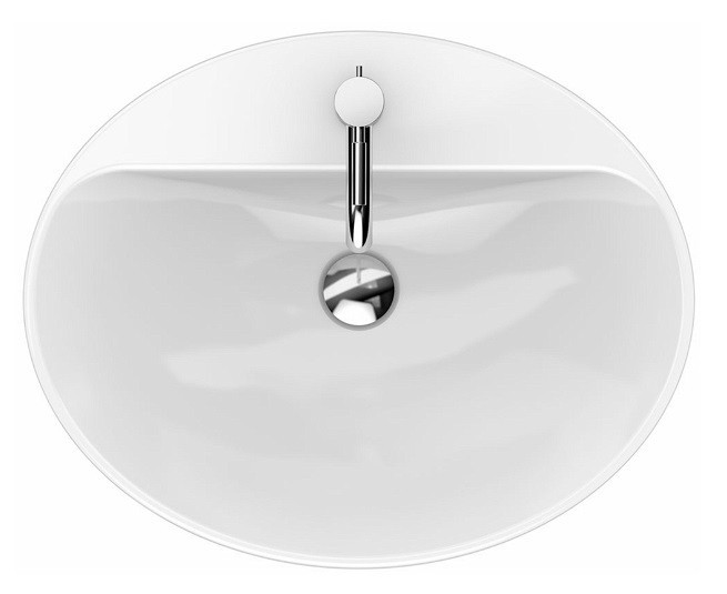 Geberit Variform umywalka owalna wpuszczana w blat 60 x 48 cm z otworem na baterię 500.724.01.2