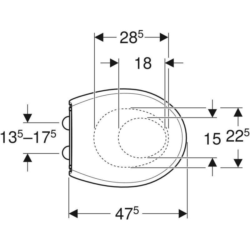 Geberit Selnova deska sedesowa wolnoopadająca z siedziskiem dla dzieci duroplast 500.339.01.1