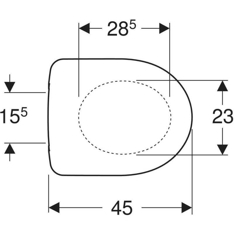 Geberit Selnova deska sedesowa wolnoopadająca wypinana duroplast 500.335.01.1