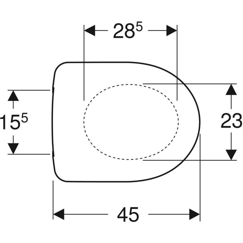 Geberit Selnova deska sedesowa zwykła twarda duroplast 500.331.01.1