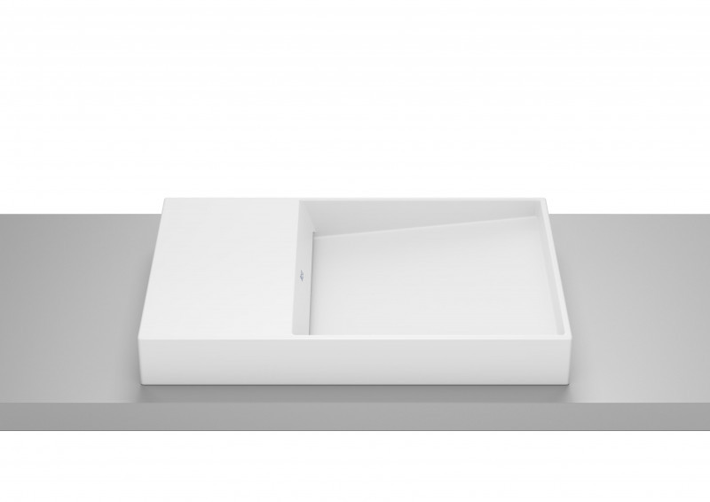 Roca Horizon Dash umywalka nablatowa bez otworu na baterię biały połysk Supraglaze A327279S0B