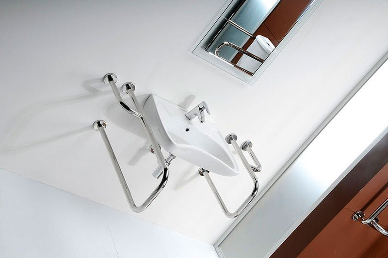 Sapho ISVEA HANDICAP umywalka dla niepełnosprawnych 59,5x45,6cm 10TP60060