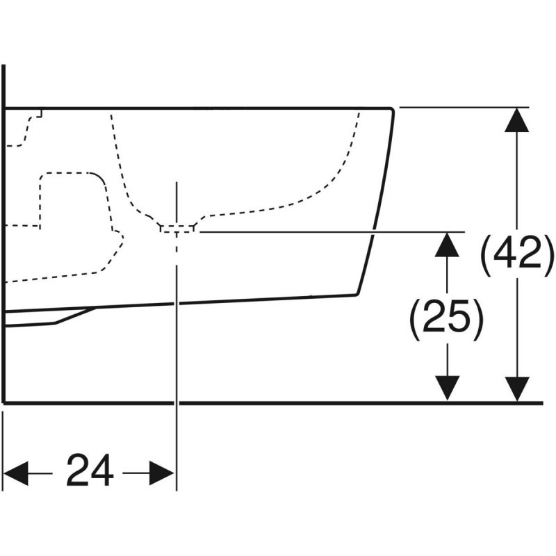 Geberit ONE bidet wiszący biały mat 500.690.JT.1