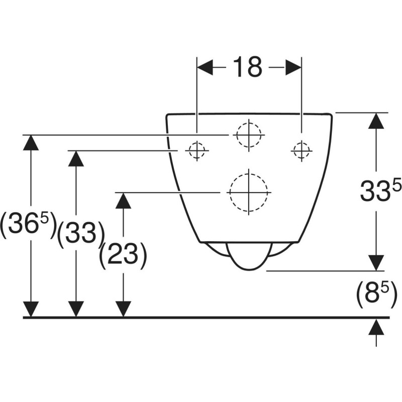 Geberit Acanto TurboFlush muszla wisząca biały 502.717.00.1