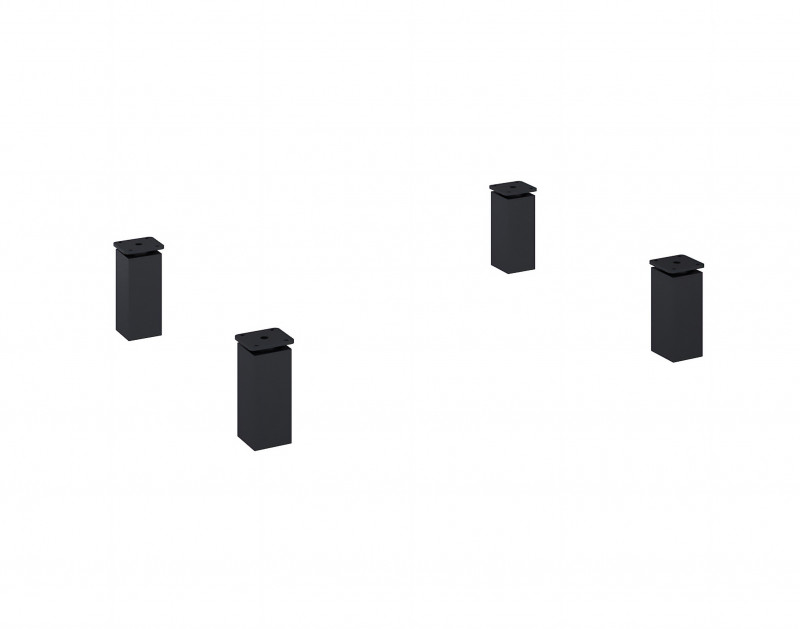 Roca Alpine zestaw 4 nóg czarny mat A817003485