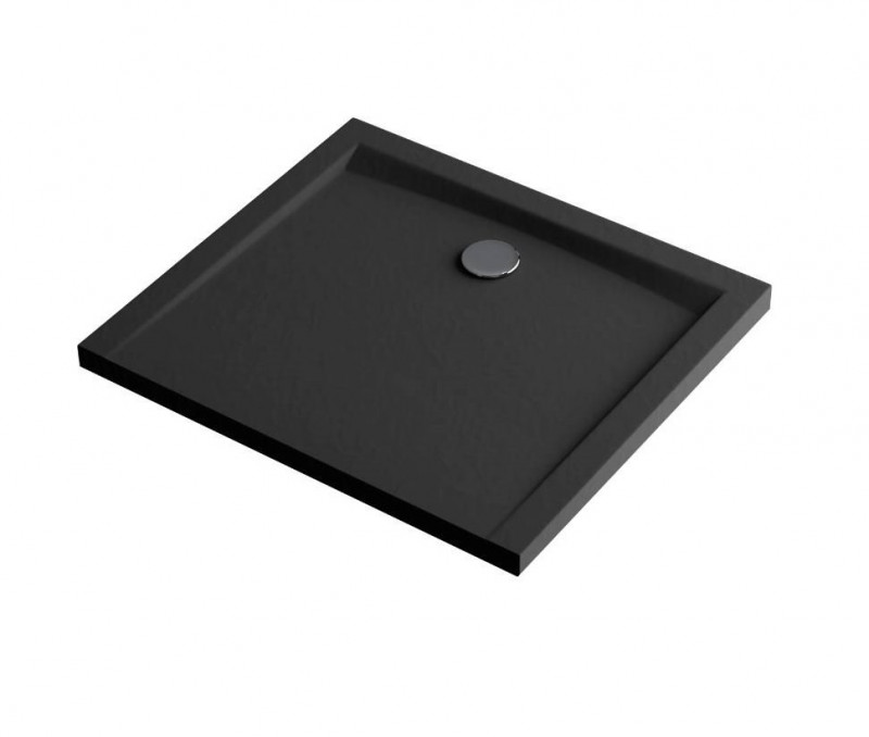 Excellent Forma X brodzik prostokątny niski 90x80 struktura czarny BREX.1403.090.080.BLN
