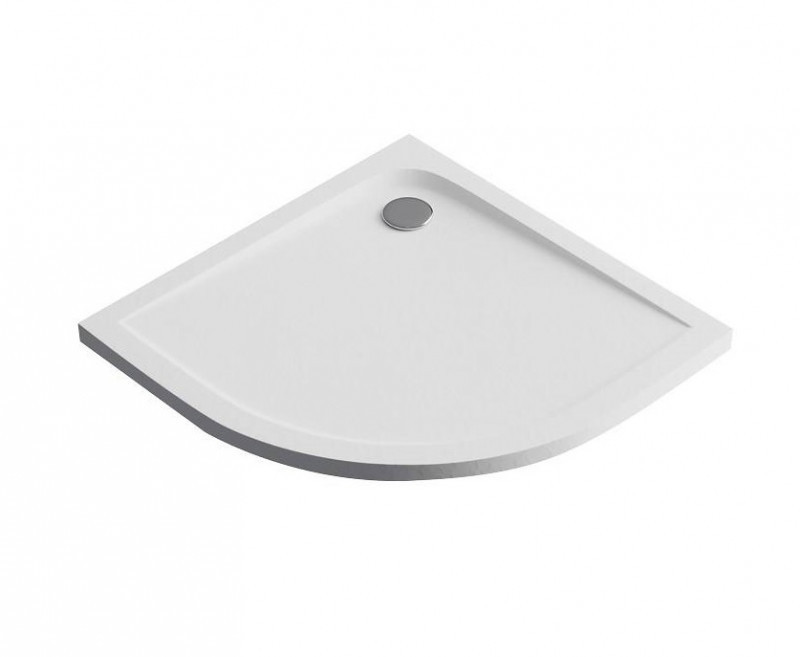 Excellent Sense X brodzik półokrągły niski 100x100 struktura biały BREX.1404.100.100.WHN