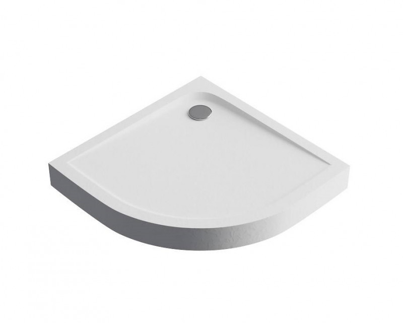 Excellent Sense Compact X brodzik półokrągły wysoki 90x90 struktura biały BREX.1404.090.090.WHC