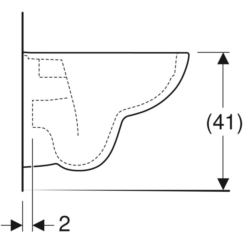 Geberit Selnova Compact muszla wc wisząca krótka 48 cm ceramika Remfree biały 500.349.01.1