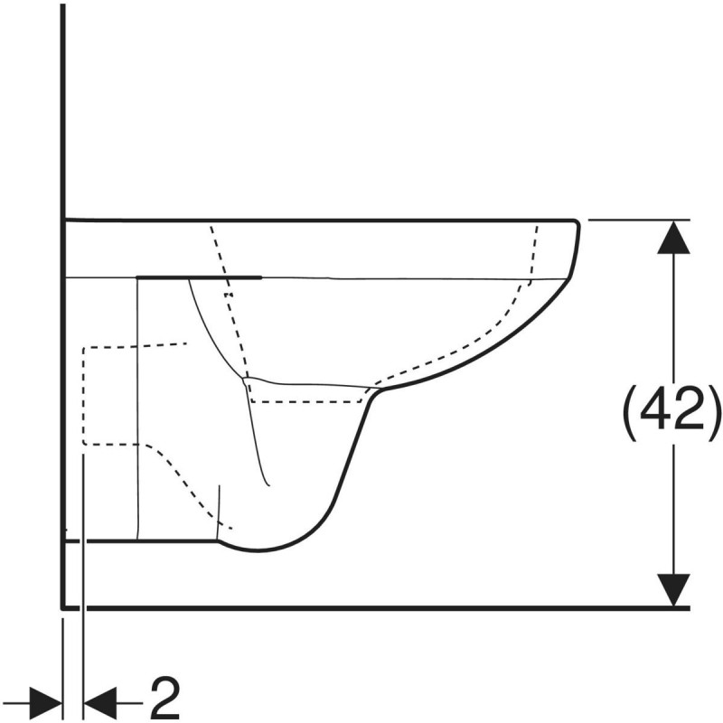 Geberit Selnova Square muszla wc wisząca 53 cm ceramika Remfree biały 500.275.01.1