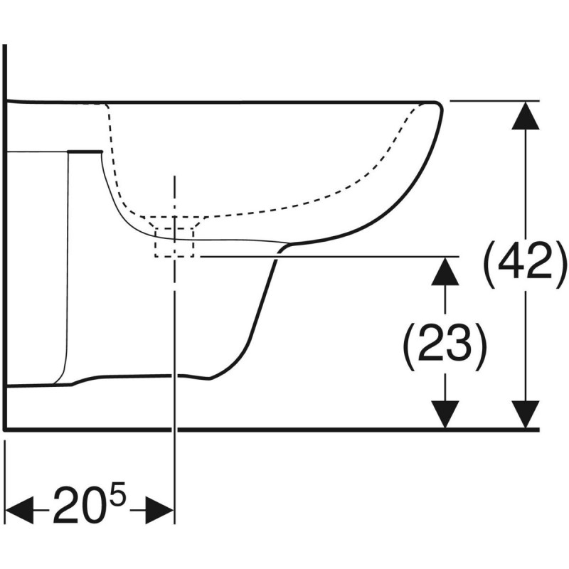 Geberit Selnova bidet wiszący 53 cm ceramika biały 500.264.01.7