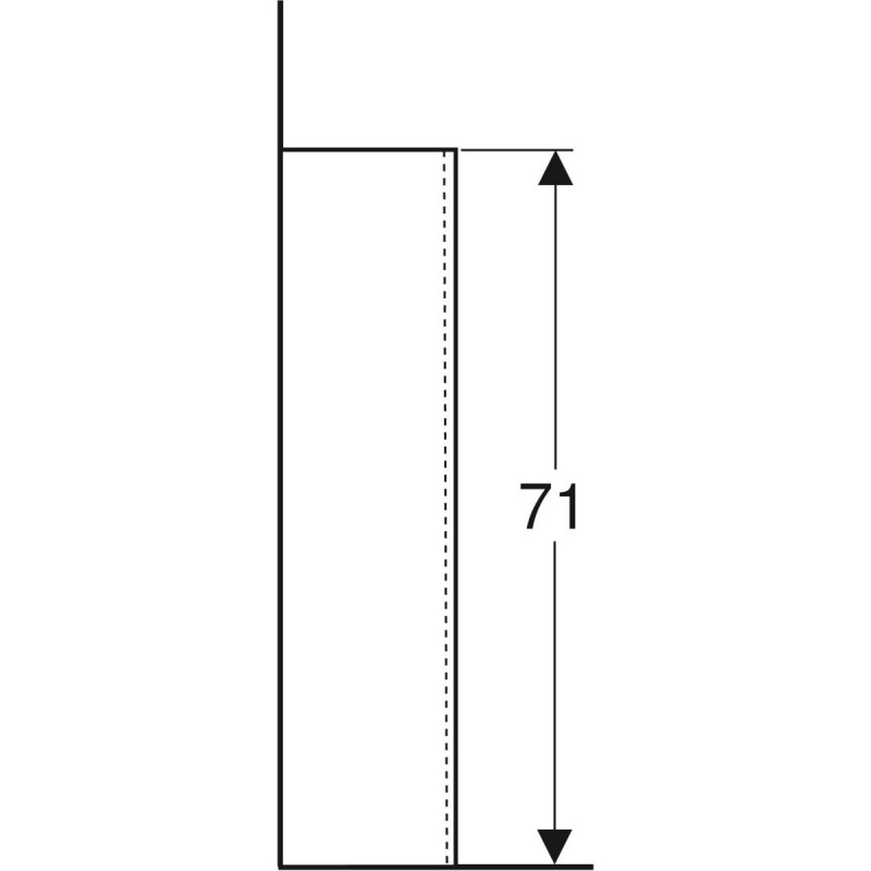 Geberit Selnova postument do umywalki biały 500.341.01.7