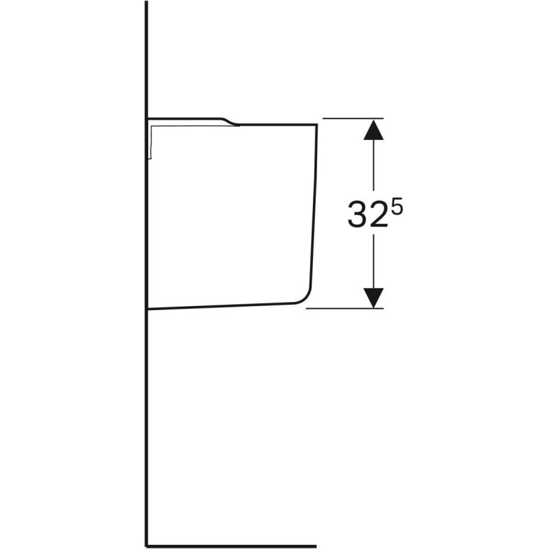 Geberit Selnova półpostument do umywalki biały 500.329.01.7