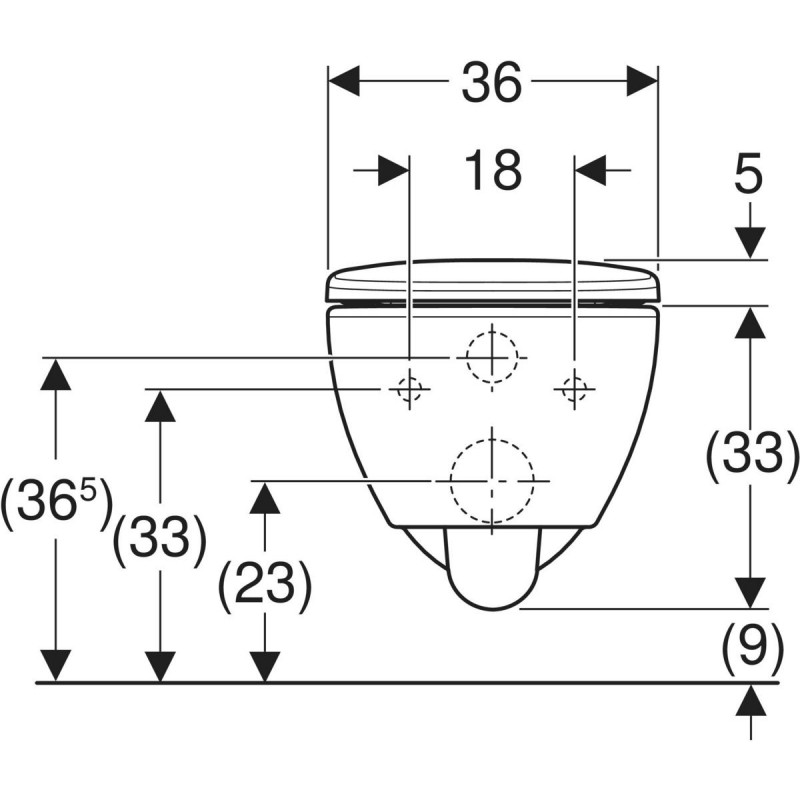 Geberit Selnova Premium zestaw muszla wc wisząca Remfree 53 cm deska sedesowa, kryte mocowania biały 501.991.00.1