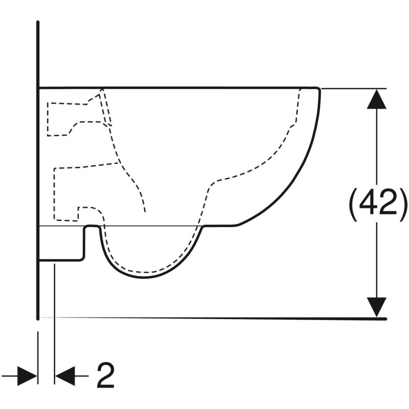 Geberit Selnova Premium Compact muszla wisząca 49 cm kryte mocowania ceramika biały 500.377.01.2