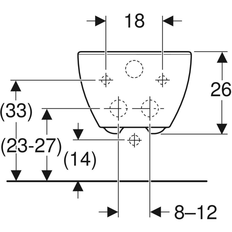 Geberit Selnova Premium bidet wiszący 53 cm kryte mocowania ceramika biały 501.993.00.1