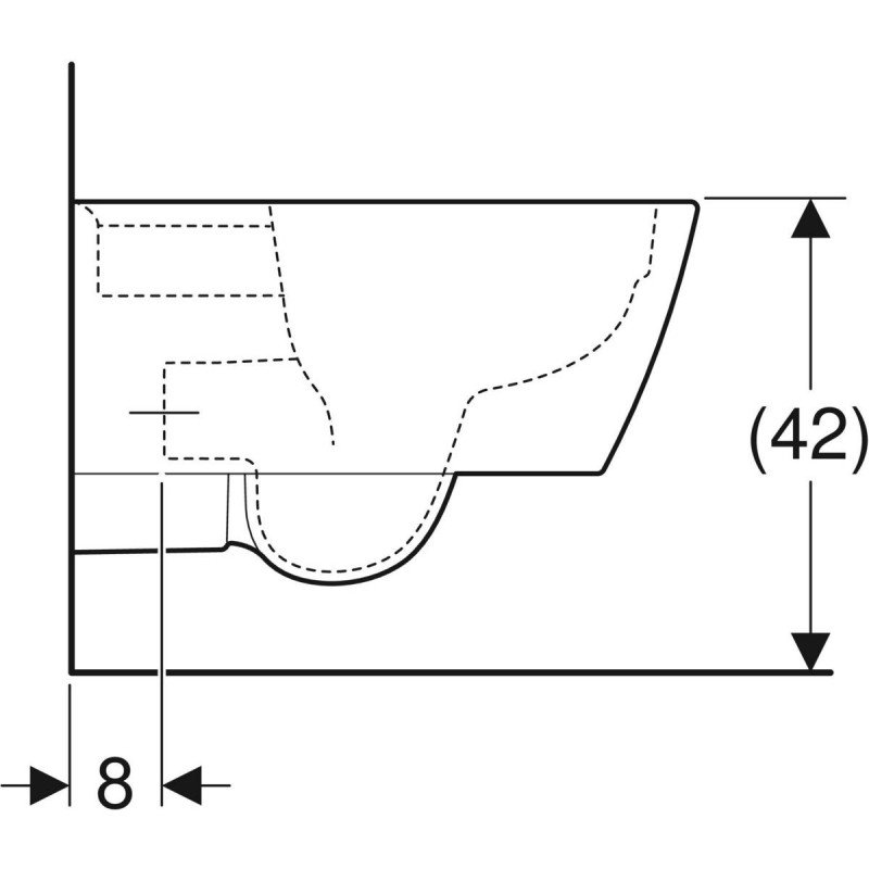 Geberit iCon Square muszla WC wisząca 35x54 cm Rimfree ceramika biały 201950000