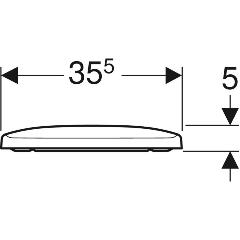 Geberit Selnova Square Compact deska sedesowa wolnoopadająca antybakteryjna duroplast 502.898.00.1