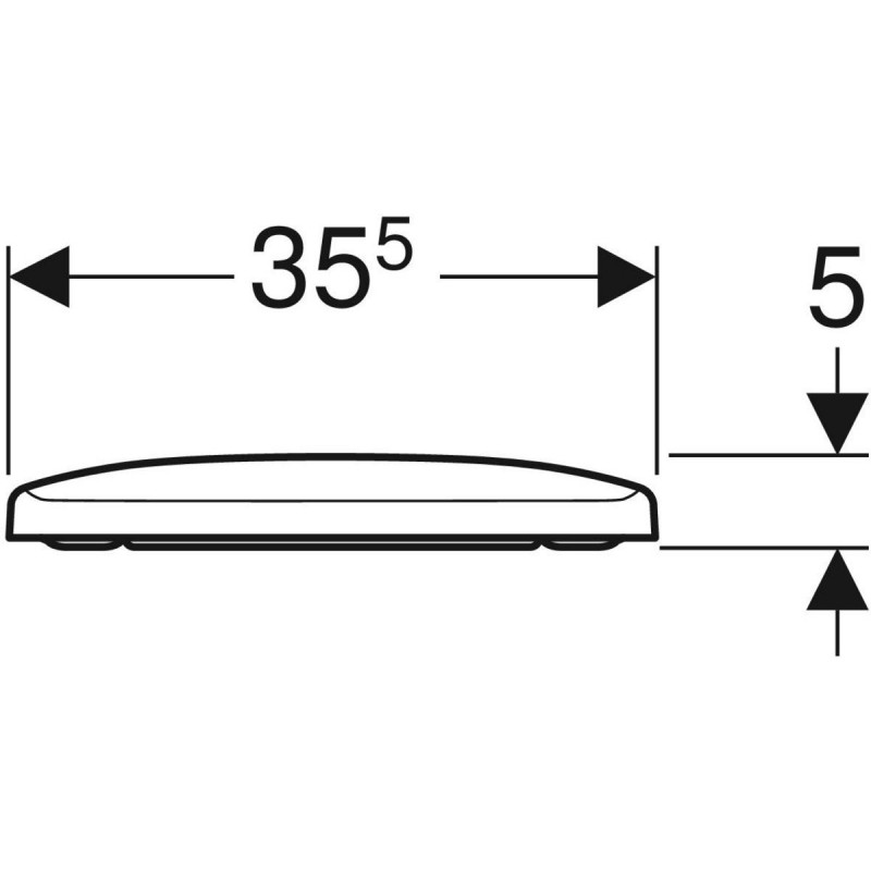 Geberit Selnova Square deska sedesowa wolnoopadająca wypinana duroplast 500.336.01.1