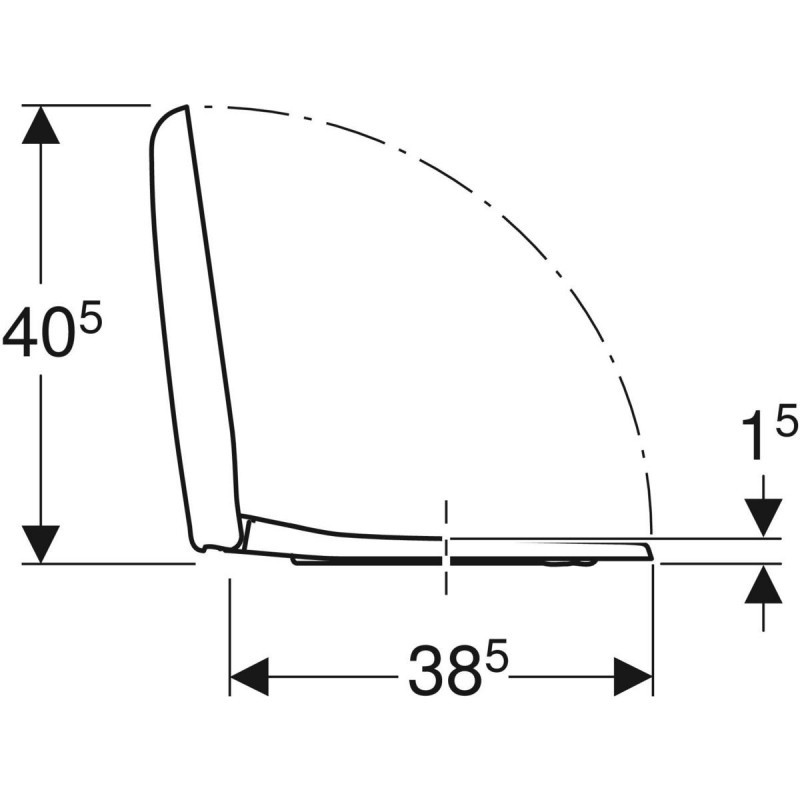 Geberit Selnova Compact deska sedesowa wolnoopadająca duroplast 501.878.00.1