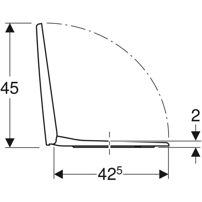 Geberit Selnova Square Compact deska sedesowa wolnoopadająca antybakteryjna duroplast 502.898.00.1