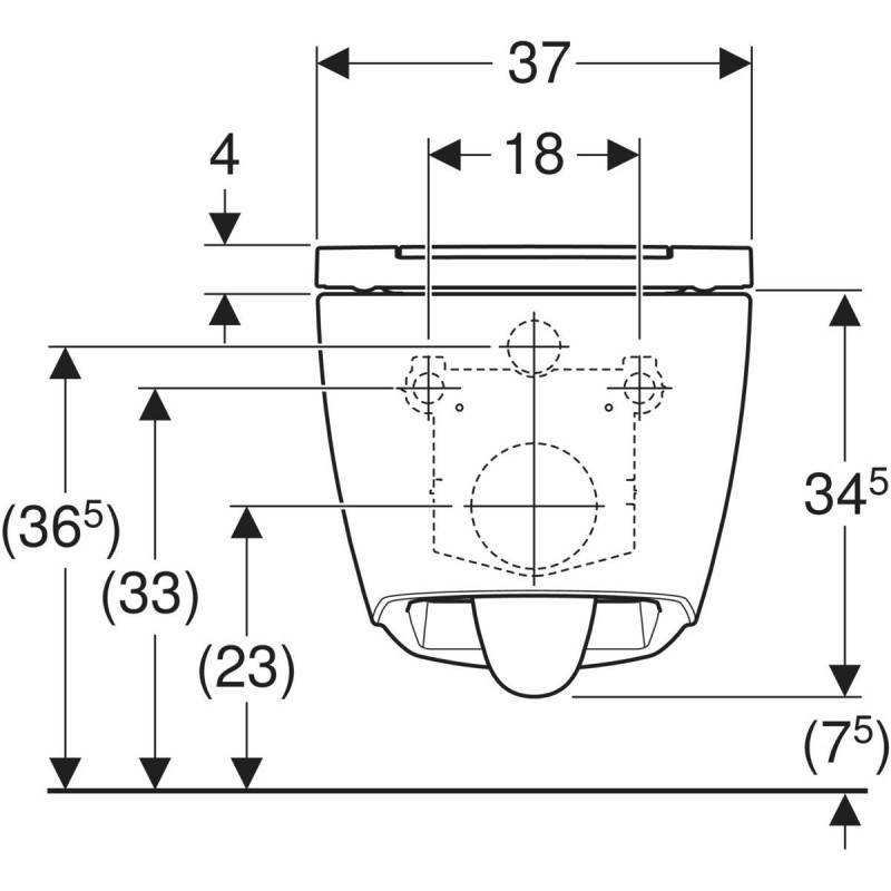 Geberit ONE TurboFlush zestaw muszla wisząca z deską wolnoopadaącą, panel chrom 500.202.01.1
