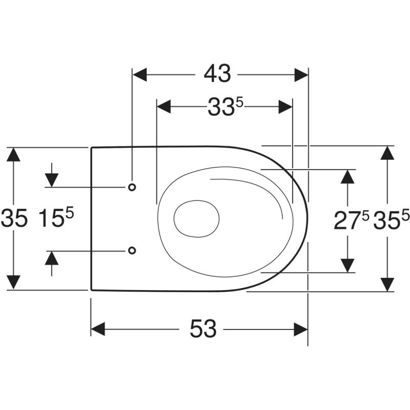 Geberit Acanto TurboFlush muszla wisząca biały KeraTect 502.717.00.8