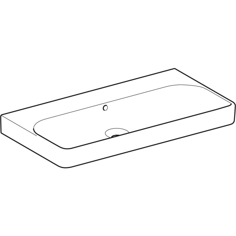 Geberit Smyle Square umywalka wisząca 90x48 cm bez otworu na baterię 500.250.01.1